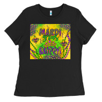 Black mardi gras queen Ladies Tee - Artiststas