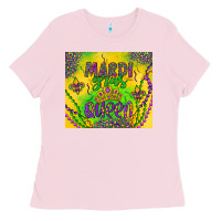 Bubblegum Pink mardi gras queen Ladies Tee - Artiststas