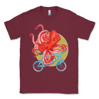 Burgundy Cycling octopus Classic Tee - Bettercallsaul