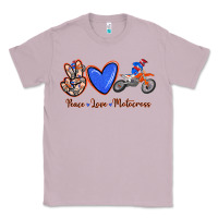 Lilac Peace Love Motocross Classic Tee - RanaPortraitStore