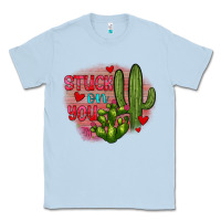 Dusty Blue stuck on you cactus Classic Tee - JahusDesignShop