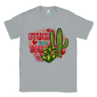 Heather Grey stuck on you cactus Classic Tee - JahusDesignShop