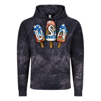 Cloud Black USA Patriotic Leopard Popsicles Vintage Hoodie - Jasminsmagicworld