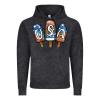 Vintage Black USA Patriotic Leopard Popsicles Vintage Hoodie - Jasminsmagicworld
