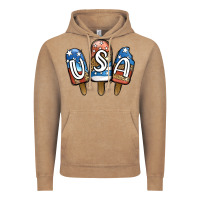 Vintage Coffee USA Patriotic Leopard Popsicles Vintage Hoodie - Jasminsmagicworld