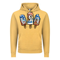 Vintage Mustard USA Patriotic Leopard Popsicles Vintage Hoodie - Jasminsmagicworld