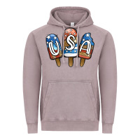 Vintage Zinc USA Patriotic Leopard Popsicles Vintage Hoodie - Jasminsmagicworld