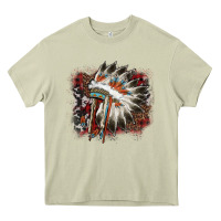 Mossy İndian Headress Cowhide Heavy Core Tee - AdoDesignShop
