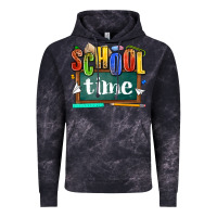 Cloud Black school time Vintage Hoodie - NancyCooperArtShop