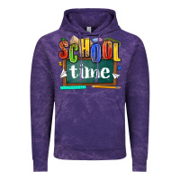 Cloud Purple school time Vintage Hoodie - NancyCooperArtShop