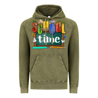 Vintage Olive school time Vintage Hoodie - NancyCooperArtShop