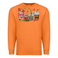 Carrot watermelon summer coffee cups Premium Sweatshirt - OliviaCreatesArt