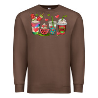 Chestnut watermelon summer coffee cups Premium Sweatshirt - OliviaCreatesArt
