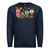 Navy watermelon summer coffee cups Premium Sweatshirt - OliviaCreatesArt