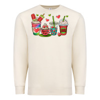 Sandshell watermelon summer coffee cups Premium Sweatshirt - OliviaCreatesArt