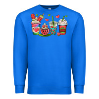 True Royal watermelon summer coffee cups Premium Sweatshirt - OliviaCreatesArt