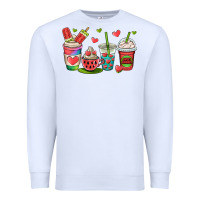 White watermelon summer coffee cups Premium Sweatshirt - OliviaCreatesArt