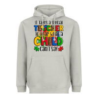 Moon Dust it takes a special teacher to hear what a child can't say Heavyweight Hoodie - OliviaCreatesArt