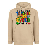 Mushroom it takes a special teacher to hear what a child can't say Heavyweight Hoodie - OliviaCreatesArt