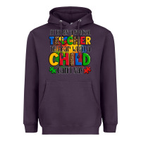 Plum it takes a special teacher to hear what a child can't say Heavyweight Hoodie - OliviaCreatesArt