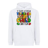 White it takes a special teacher to hear what a child can't say Heavyweight Hoodie - OliviaCreatesArt