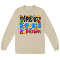 Mushroom somebody's favorite daycare teacher Long Sleeve Tee - Artiststas