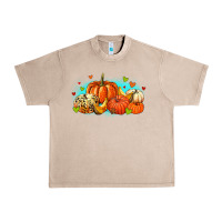 French Oak thankful pumpkins Urban Heavy Tee - MaliasSmallBusiness