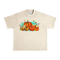 Sandshell thankful pumpkins Urban Heavy Tee - MaliasSmallBusiness