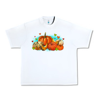 White thankful pumpkins Urban Heavy Tee - MaliasSmallBusiness
