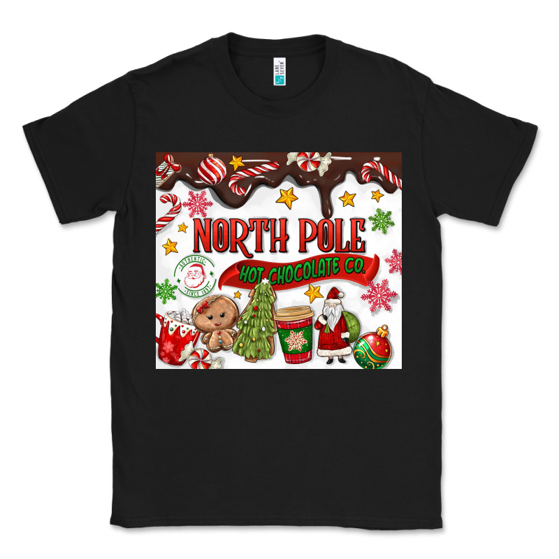 North Pole Hot Chocolate Christmas Classic Tee by MaliasSmallBusiness | Teevron