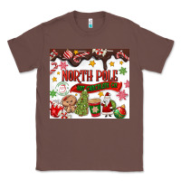 Chestnut North Pole Hot Chocolate christmas Classic Tee - MaliasSmallBusiness