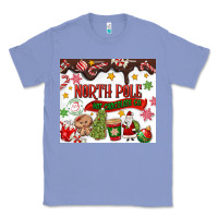 Colony Blue North Pole Hot Chocolate christmas Classic Tee - MaliasSmallBusiness