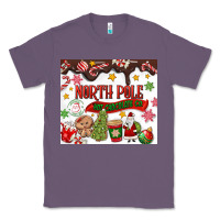 Lavender North Pole Hot Chocolate christmas Classic Tee - MaliasSmallBusiness
