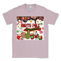 Lilac North Pole Hot Chocolate christmas Classic Tee - MaliasSmallBusiness