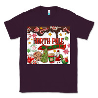 Plum North Pole Hot Chocolate christmas Classic Tee - MaliasSmallBusiness