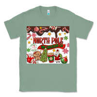 Sage North Pole Hot Chocolate christmas Classic Tee - MaliasSmallBusiness