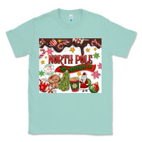 Seafoam North Pole Hot Chocolate christmas Classic Tee - MaliasSmallBusiness