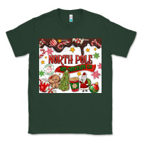 Sports Green North Pole Hot Chocolate christmas Classic Tee - MaliasSmallBusiness