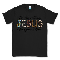 Black His Love is Strong Jesus His Grace is Free Classic Tee - CowhideDigitalArt