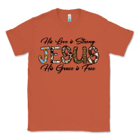 Copper His Love is Strong Jesus His Grace is Free Classic Tee - CowhideDigitalArt