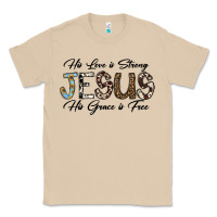 Mushroom His Love is Strong Jesus His Grace is Free Classic Tee - CowhideDigitalArt