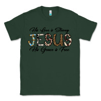 Sports Green His Love is Strong Jesus His Grace is Free Classic Tee - CowhideDigitalArt