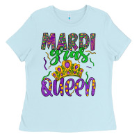 Baby Blue mardi gras queen Ladies Tee - Artiststas