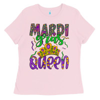 Bubblegum Pink mardi gras queen Ladies Tee - Artiststas
