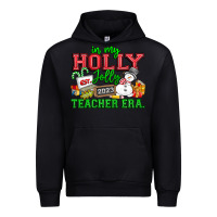 Black In My Holly Jolly Teacher Era Urban Hoodie - CowhideDigitalArt