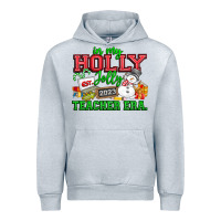 Heather Grey In My Holly Jolly Teacher Era Urban Hoodie - CowhideDigitalArt
