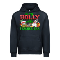 Navy In My Holly Jolly Teacher Era Urban Hoodie - CowhideDigitalArt