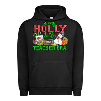 Pigment Black In My Holly Jolly Teacher Era Urban Hoodie - CowhideDigitalArt