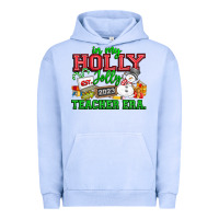 Pigment Grape Ice In My Holly Jolly Teacher Era Urban Hoodie - CowhideDigitalArt
