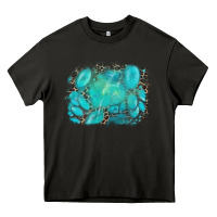 Asphalt turquoise leopard background Heavy Core Tee - AdoDesignShop